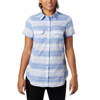 Columbia Cape Alava Short Sleeve, Camisa Azules Para Mujer | 074598-OVL